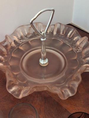 Vintage Glass Decor Phoenicia Crystal Made In Israel Candy Dishes & Glasses