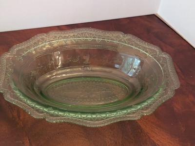 Waterford Crystal Ruby West Moreland Candle Holders Anchor Hocking Emerald Green Bowl Green Etched Bowl Crystal Serving Tray "Give...