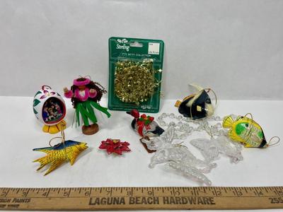 Vintage Hawaii Christmas Decor Lot