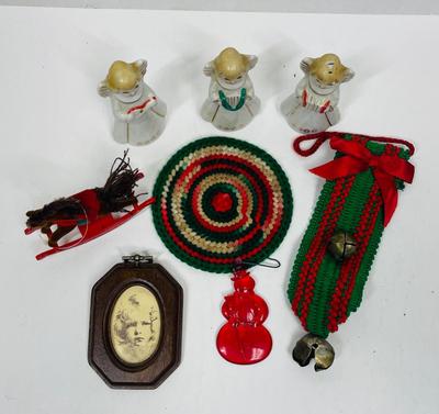Very Vintage Christmas Decor Lot