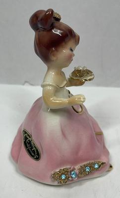 Vintage Josef Originals Party Dress Girl Figurine 4"