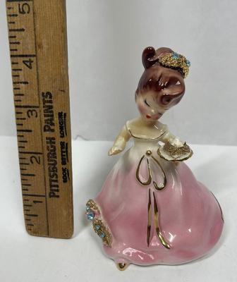 Vintage Josef Originals Party Dress Girl Figurine 4"