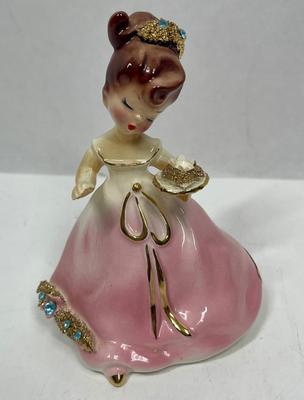 Vintage Josef Originals Party Dress Girl Figurine 4"
