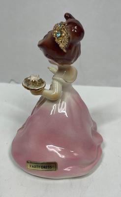 Vintage Josef Originals Party Dress Girl Figurine 4"