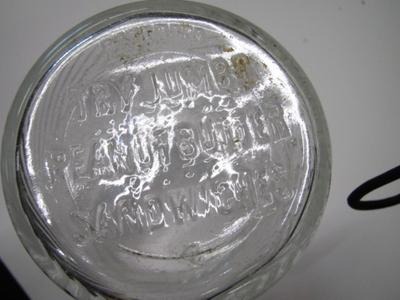 Jumbo Peanut Butter Glass Jar