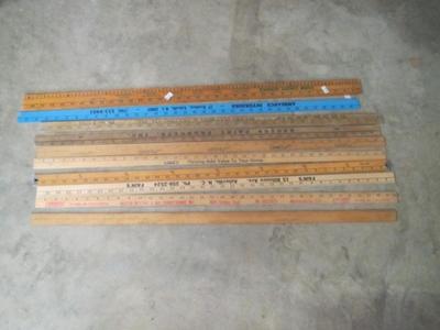 Vintage Yard Sticks Advertising Hendersonville & Asheville