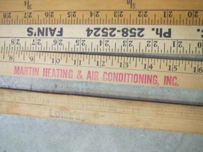 Vintage Yard Sticks Advertising Hendersonville & Asheville