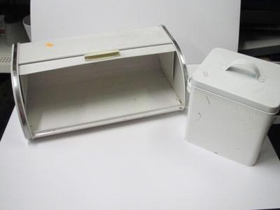 Vintage Bread Box & Retro Snack Box