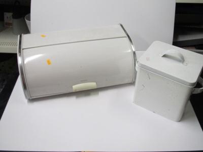 Vintage Bread Box & Retro Snack Box