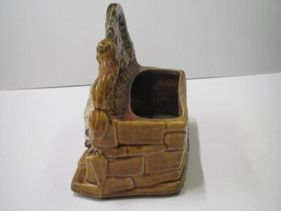 McCoy Pottery Dog & Cat At The Water Wheel Planter