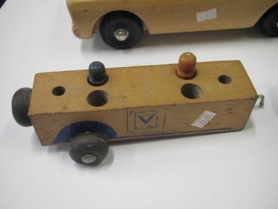 Solid Wood Car & Trailer