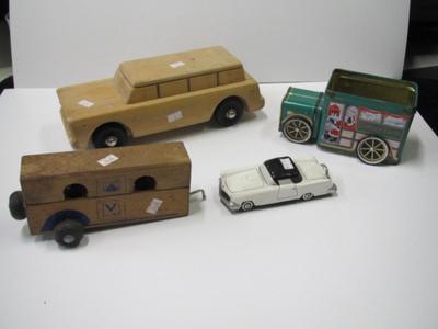 Solid Wood Car & Trailer