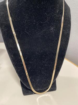 Sterling herringbone necklace