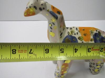 Modern Giraffe With Geometric Design Approx 9" Tall