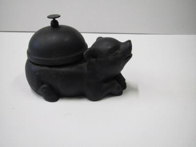Cast Iron Pig Bell Counter Service Table Front Desk BBQ Dinner Bell Approx 3 1/2" Tall
