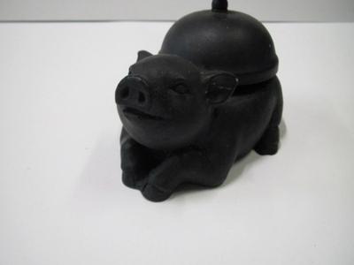 Cast Iron Pig Bell Counter Service Table Front Desk BBQ Dinner Bell Approx 3 1/2" Tall