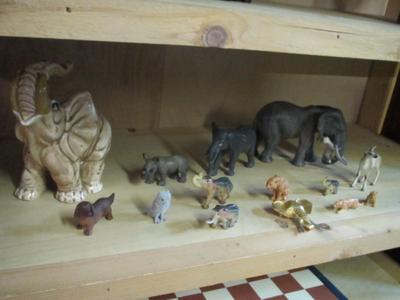 Collectible Animal Figurines Approx 1" To 5" Tall