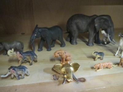 Collectible Animal Figurines Approx 1" To 5" Tall