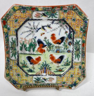 Asian Chinoiserie Lot - plates, cups mismatched