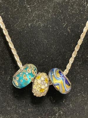 Sterling earrings and necklace