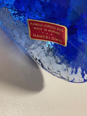 Randsfjordglass made in Norway Handblown vase