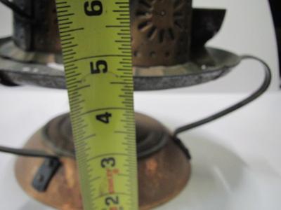 Brass Serving Tray With Copper Mugs