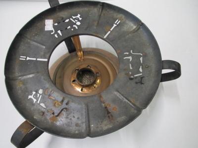 Brass Serving Tray With Copper Mugs