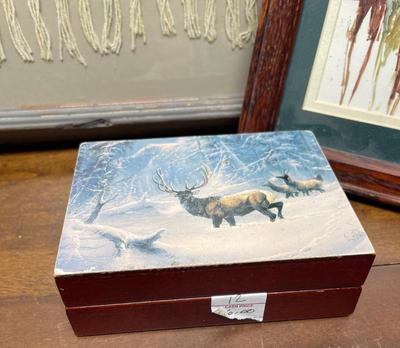 Southwest Decor Lot - Navajo Blanket Framed, wood Pilllar, Framed Print, Wood Box