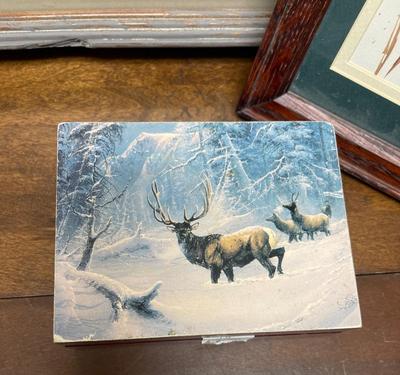Southwest Decor Lot - Navajo Blanket Framed, wood Pilllar, Framed Print, Wood Box