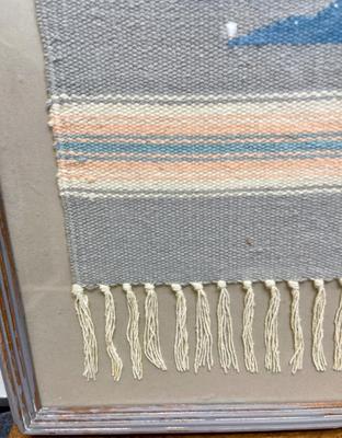 Southwest Decor Lot - Navajo Blanket Framed, wood Pilllar, Framed Print, Wood Box