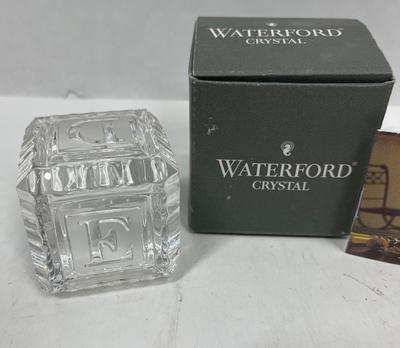 Waterford Crystal Child’s Block Keepsake new in box