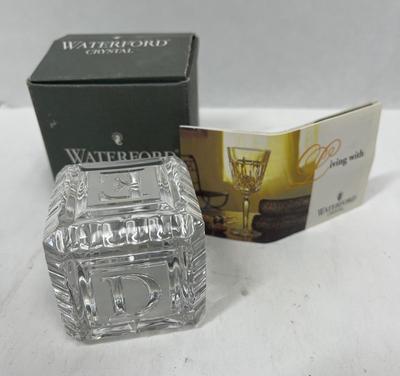 Waterford Crystal Child’s Block Keepsake new in box