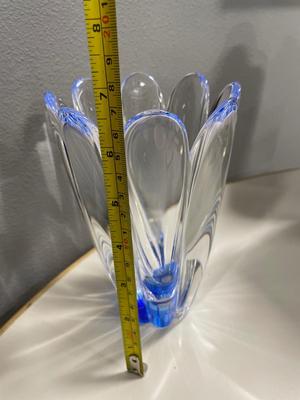 Orrefors look alike blue vase