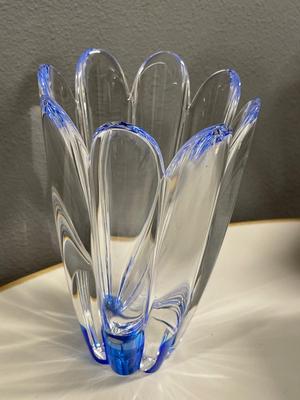 Orrefors look alike blue vase