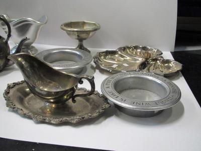 Assortment Of Silver Plated Serving Dishes