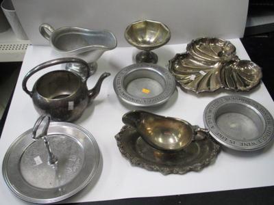 Assortment Of Silver Plated Serving Dishes