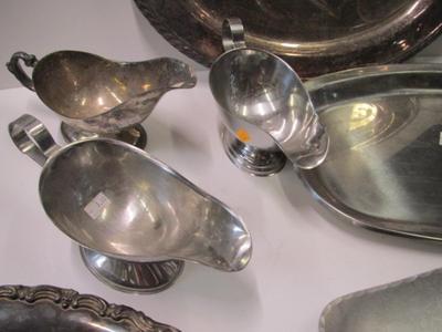 Assortment Of Silver Plated Serving Dishes