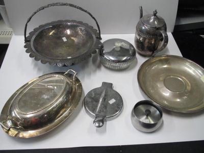 Assortment Of Silver Plated Serving Dishes