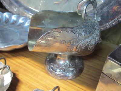 Assortment Of Silver Plated Serving Dishes