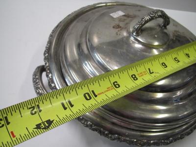 Vintage Meriden B. Company Silverplate Lidded Serving Casserole Dish