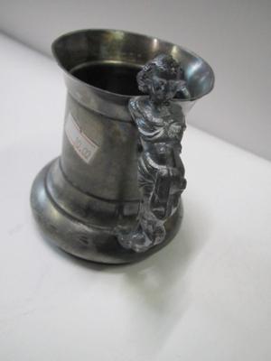 Female Handled Mug & Leonard Eales English Pewter Glass Mug