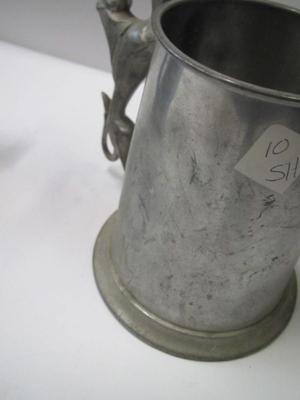Female Handled Mug & Leonard Eales English Pewter Glass Mug
