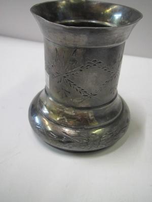 Female Handled Mug & Leonard Eales English Pewter Glass Mug