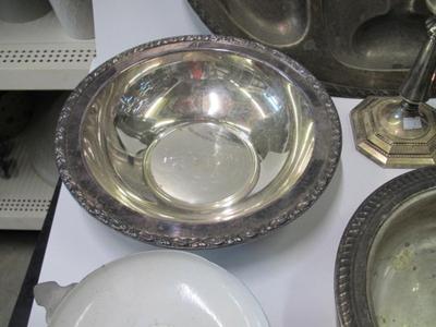 Wood Handled Skillet Silver Plated Serving Items