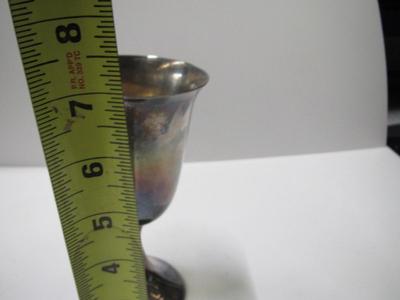 9 - Silver Plated Goblets Approx 7" Tall