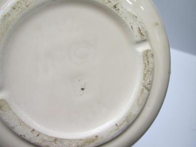 Vintage McCoy Pitcher With Fruit Design Approx 6 1/2" Tall