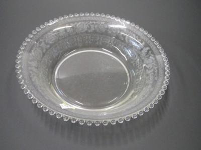 Vintage Imperial Candlewick Etched Bowl Approx 11"