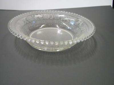 Vintage Imperial Candlewick Etched Bowl Approx 11"