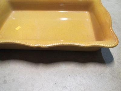 Vintage Golden Casserole Dish Approx 16" x 10"