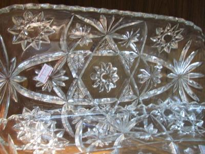 L E Smith Pinwheels Serving Bowl Anchor Hocking Rectangular Tray Cut Glass Small Pitcher & Candy Dish Pedestal